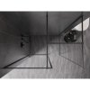 MEXEN/S - Kioto-F Sprchová zástěna WALK-IN s rámem 170 x 80 cm, transparent 8 mm, grafit kartáčovaná 800-170-202-04-66-080