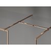 MEXEN/S - Kioto-F Sprchová zástěna WALK-IN s rámem 180 x 100 cm, transparent 8 mm, růžové zlato 800-180-202-04-60-100