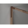 MEXEN/S - Kioto-F Sprchová zástěna WALK-IN s rámem 180 x 100 cm, transparent 8 mm, růžové zlato 800-180-202-04-60-100
