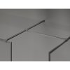 MEXEN/S - Kioto-XF Sprchová zástěna WALK-IN s rámem 140 x 100 cm, transparent 10 mm, grafit metal 800-140-202-04-95-100-XF