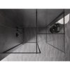 MEXEN/S - Kioto-XF Sprchová zástěna WALK-IN s rámem 140 x 100 cm, transparent 10 mm, grafit metal 800-140-202-04-95-100-XF
