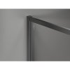 MEXEN/S - Kioto-XF Sprchová zástěna WALK-IN s rámem 140 x 100 cm, transparent 10 mm, grafit metal 800-140-202-04-95-100-XF