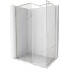 MEXEN/S - Kioto-XF Sprchová zástěna WALK-IN s rámem 160x100 cm, transparent 10 mm, nikl kartáčovaný 800-160-202-04-97-100-XF