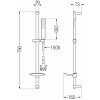 MEXEN/S - Fabia DB72 sprchová baterie s příslušenstvím, chrom 74654DB72-00