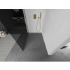 MEXEN/S - KIOTO Sprchová zástěna WALK-IN 90x200 cm 8 mm, zlatá, kouřové sklo 800-090-101-50-40