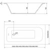 MEXEN - Vega obdélníková vana 160 x 70, bílá 55011607000