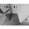 MEXEN/S - Kioto+ Sprchová zástěna WALK-IN s poličkou a držákem ručníků 110 x 200 cm, zrcadlová, grafit metal 800-110-121-95-50