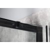 SIGMA SIMPLY BLACK štvrťkruhová sprchová zástena 1000x800mm, R550, L/R, číre sklo