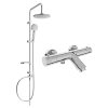 MEXEN/S - Carl sprchový sloup včetně vanové termostatické baterie Kai, chrom 77300240-00
