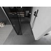 MEXEN/S - Kioto Sprchová zástěna WALK-IN 120 x 80 x 40 cm, černý vzor, grafit metal 800-120-080-221-95-70-040