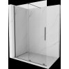 MEXEN/S - Velar Sprchová zástěna posuvná Walk-in 150 x 200 cm, transparent 8 mm, grafit metal 871-150-000-03-95