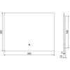 MEXEN - Sun zrcadlo s osvětlením 80 x 60 cm, LED 6000K, 9807-080-060-611-00