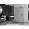 MEXEN/S - Kioto Sprchová zástěna WALK-IN volněstojící 105 x 200, transparent 8 mm, zlatá 800-105-002-50-00