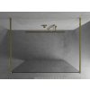 MEXEN/S - Kioto Sprchová zástěna WALK-IN volněstojící 105 x 200, transparent 8 mm, zlatá 800-105-002-50-00