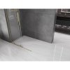 MEXEN/S - Velar L Sprchová zástěna posuvná Walk-in 90 x 200 cm, transparent 8 mm, zlato 871-090-003-03-50