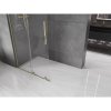 MEXEN/S - Velar L Sprchová zástěna posuvná Walk-in 90 x 200 cm, transparent 8 mm, zlato 871-090-003-03-50