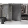 MEXEN/S - Velar L Sprchová zástěna posuvná Walk-in 90 x 200 cm, transparent 8 mm, zlato 871-090-003-03-50