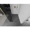 MEXEN/S - Kioto Sprchová zástěna WALK-IN 105 x 40 cm, transparent, zlatá kartáčovaná 800-105-212-55-00-040