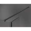 MEXEN/S - Kioto Sprchová zástěna WALK-IN 100 x 75 x 40 cm, transparent, grafit metal 800-100-075-221-95-00-040