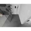 MEXEN/S - Kioto L Sprchová zástěna WALK-IN 70 x 200 cm, bílý vzor, grafit kartáčovaná 800-070-103-66-97