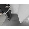 MEXEN/S - Kioto+ Sprchová zástěna WALK-IN s poličkou a držákem ručníků 100 x 200 cm, černý vzor, bílá 800-100-121-20-70