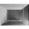MEXEN/S - Kioto+ Sprchová zástěna WALK-IN s poličkou a držákem ručníků 100 x 200 cm, bílý vzor, bílá 800-100-121-20-85