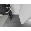 MEXEN/S - Kioto+ Sprchová zástěna WALK-IN s poličkou a držákem ručníků 100 x 200 cm, černý vzor, bílá 800-100-121-20-77