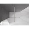 MEXEN/S - Velar Sprchová zástěna posuvná Walk-in 140 x 200 cm, dekor 8 mm, nikl kartáčovaná 871-140-000-33-97