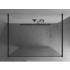 MEXEN/S - KIOTO samostatně stojící sprchová zástěna 100 x 200, transparent/bílá vzor 8 mm, černá 800-100-002-70-85