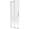 MEXEN/S - Velar L dvoukřídlá posuvná vanová zástěna 70 x 150 cm, transparent, nikl kartáčovaný 896-070-003-01-97