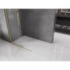 MEXEN/S - Velar posuvné sprchové dveře Walk-in 110 cm, transparent, zlatá kartáčovaná 871-110-000-03-55
