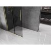 MEXEN/S - Velar Sprchová zástěna posuvná Walk-in 120 x 200 cm, grafit 8 mm, zlato kartáčovaná 871-120-000-43-55