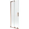 MEXEN/S - Velar L dvoukřídlá posuvná vanová zástěna 70 x 150 cm, transparent, růžové zlato 896-070-003-01-60