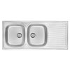 DEANTE - Techno nerez satin - Nerezový dřez, 2 - bowl s odkapávačem ZEU_0210