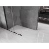 MEXEN/S - Velar L Sprchová zástěna posuvná Walk-in 90 x 200 cm, transparent 8 mm, černá 871-090-003-03-70