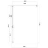 OMNIRES - MANHATTAN obdélníkový sprchový kout s křídlovými dveřmi, 120 x 90 cm černá mat / transparent /BLMTR/ MH1290BLTR