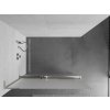 MEXEN/S - Kioto+ L Sprchová zástěna WALK-IN s poličkou a držákem ručníků 90 x 200 cm, dekor, nikl kartáčovaná 800-090-123-97-30