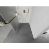 MEXEN/S - Kioto+ L Sprchová zástěna WALK-IN s poličkou a držákem ručníků 90 x 200 cm, dekor, zlatá 800-090-123-50-30
