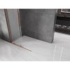 MEXEN/S - Velar L Sprchová zástěna posuvná Walk-in 100 x 200 cm, dekor 8 mm, měď kartáčovaná 871-100-003-33-65