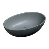 OMNIRES - SHELL M+ umyvalo na desku, 50 x 32 cm, ash grey mat SHELL500UNAG