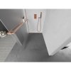 MEXEN/S - Kioto+ L Sprchová zástěna WALK-IN s poličkou a držákem ručníků 70 x 200 cm, dekor, měď kartáčovaná 800-070-123-65-30