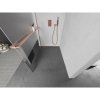 MEXEN/S - Kioto+ L Sprchová zástěna WALK-IN s poličkou a držákem ručníků 70 x 200 cm, transparent/dekor, měď kartáčovaná 800-070-123-65-35