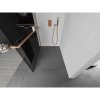 MEXEN/S - Kioto+ L Sprchová zástěna WALK-IN s poličkou a držákem ručníků 70 x 200 cm, grafit, měď kartáčovaná 800-070-123-65-40
