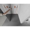 MEXEN/S - Kioto+ L Sprchová zástěna WALK-IN s poličkou a držákem ručníků 70 x 200 cm, zrcadlová, měď kartáčovaná 800-070-123-65-50