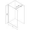 MEXEN/S - Kioto-X Sprchová zástěna WALK-IN 110 x 200 cm, grafit 10 mm, grafit kartáčovaná 800-110-101-66-40-X