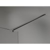 MEXEN/S - Kioto-X Sprchová zástěna WALK-IN 120 x 200 cm, grafit 10 mm, grafit kartáčovaná 800-120-101-66-40-X