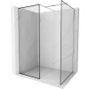 MEXEN/S - Kioto Sprchová zástěna WALK-IN 70 x 70, černý vzor, nikl kartáčovaná 800-070-202-97-70-070