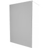 MEXEN/S - KIOTO Sprchová zástěna WALK-IN 100 x 200, grafit 8 mm, bílá 800-100-101-20-40