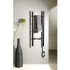 KARBO elektrický sušiak uterákov, guľatý, 400x1120mm, 87 W, čierna mat