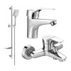 MEXEN/S - Caro DF62 SET vanová a umyvadlová baterie, chrom 746603DF62-00